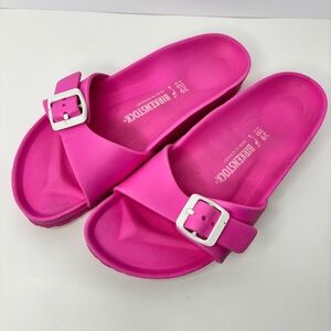BIRKENSTOCK SANDALS WOMEN’S 8 MADRID EVA SINGLE STRAP PINK EU 39 SLIDES COMFY
